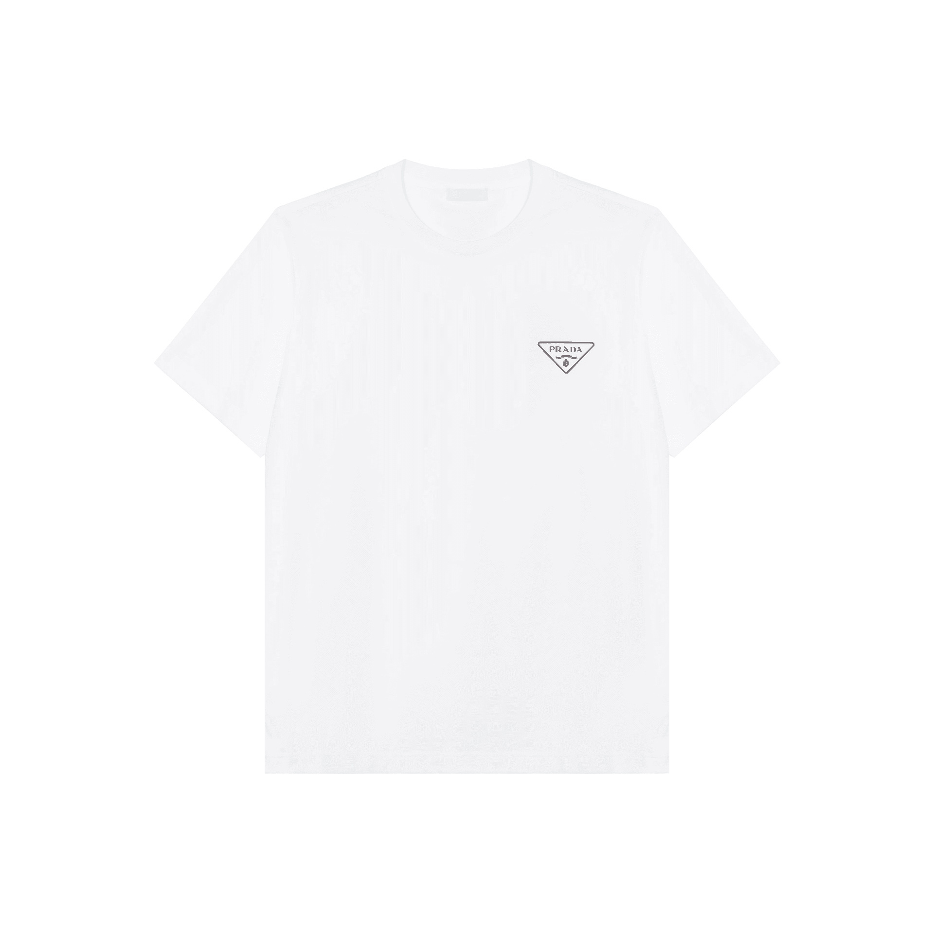 PRADA TShirts White Crew Neck Moderate
