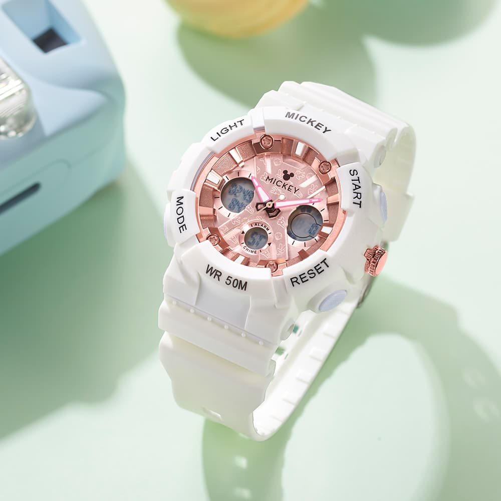 Disney 50m Waterproof Electronic Movement Pink Watch Dial