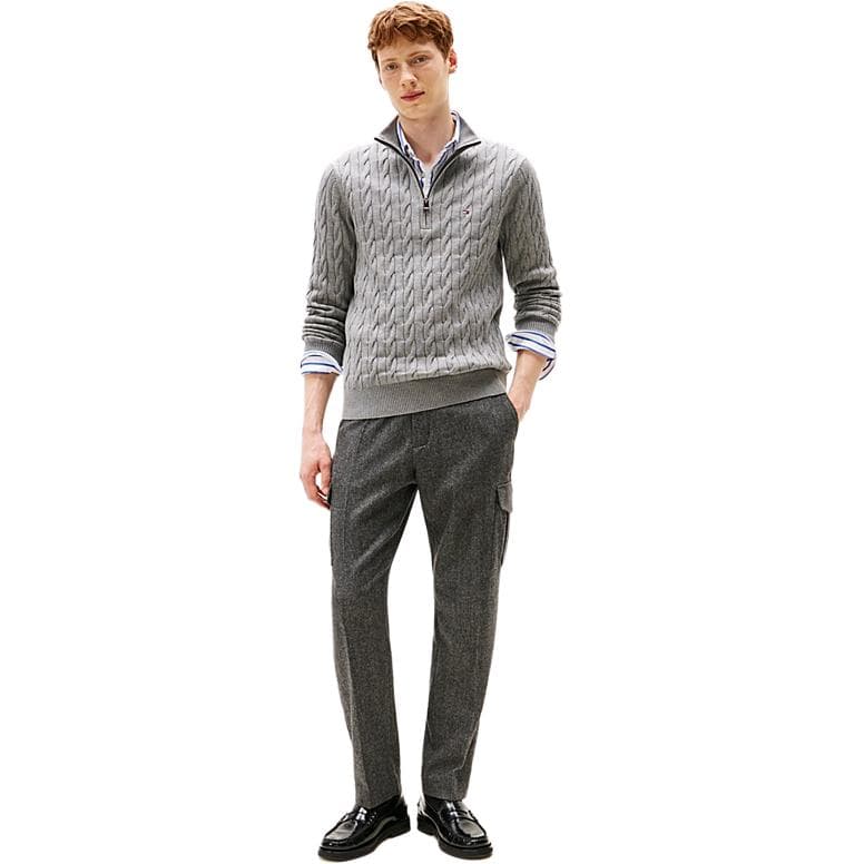Tommy Hilfiger Sweaters Light Gray HalfTurtleneck Moderate Straight Fit