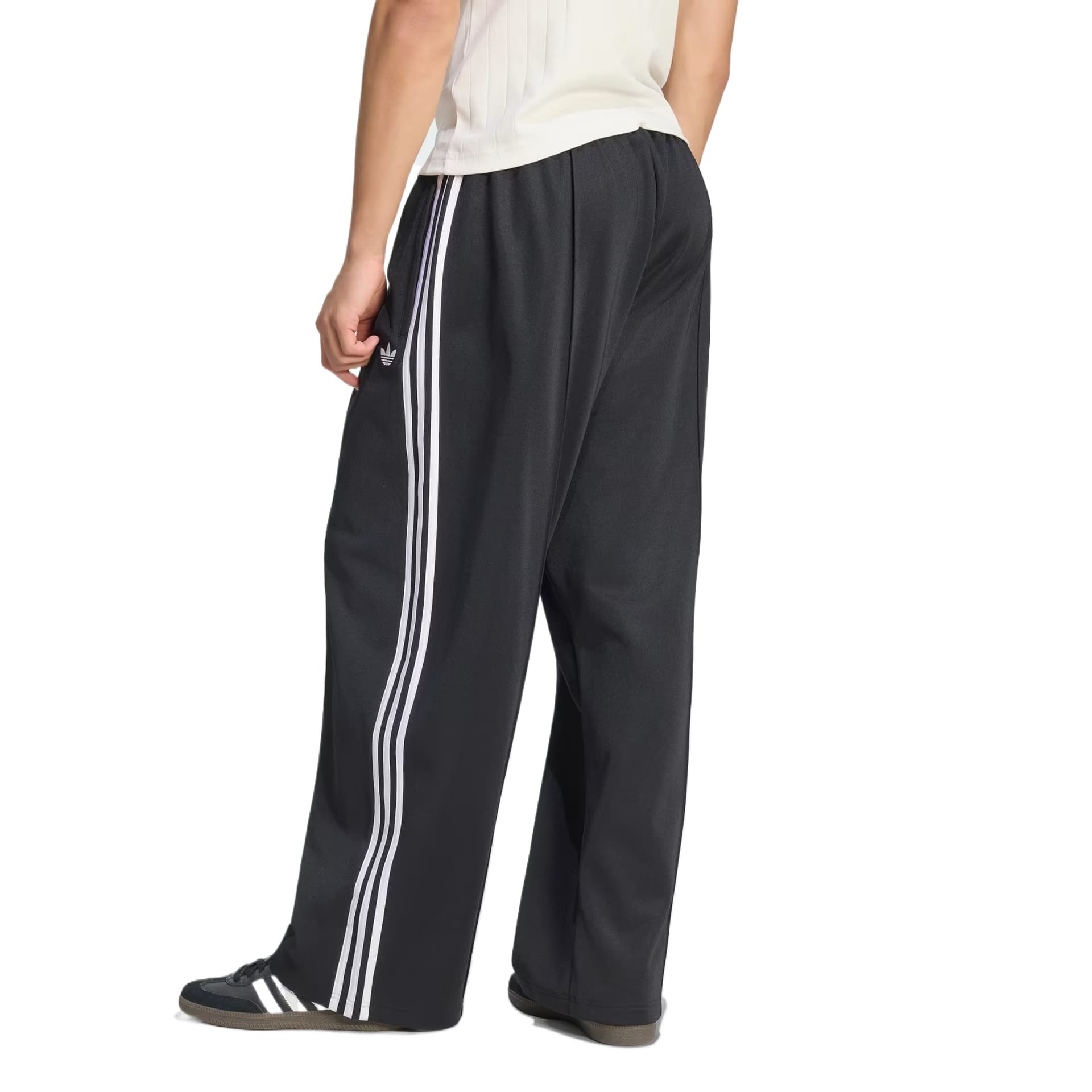 Adidas Originals Knitted Sweatpants Black Moderate Wide Leg