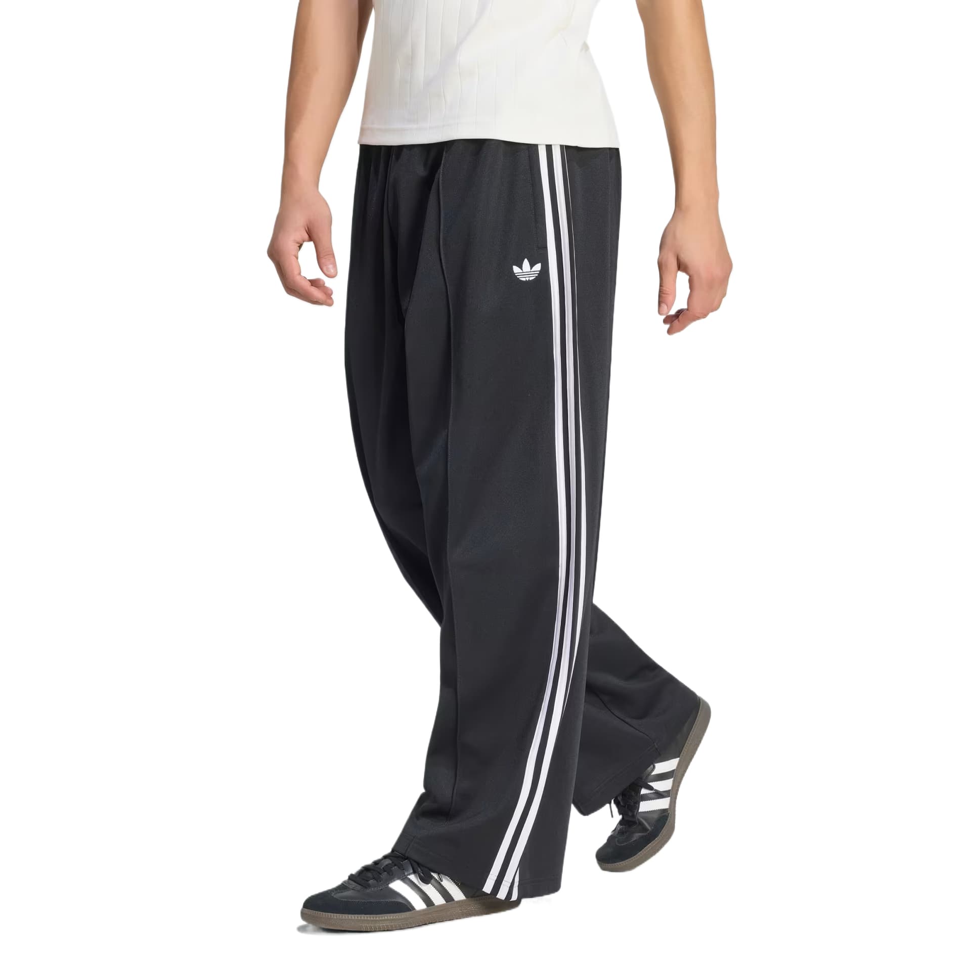 Adidas Originals Knitted Sweatpants Black Moderate Wide Leg