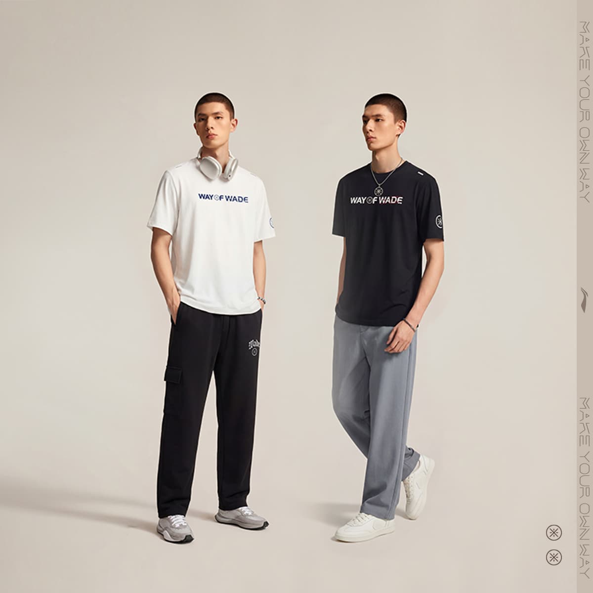 LiNing Way Of Wade TShirts Black Crew Neck Moderate