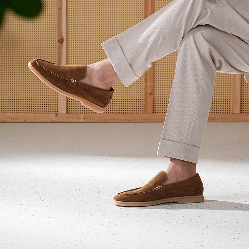 TRUFFAUT British Business Mocassins Cow Suede