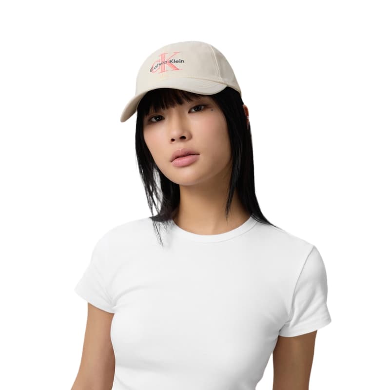CALVIN KLEIN Baseball Caps Ivory