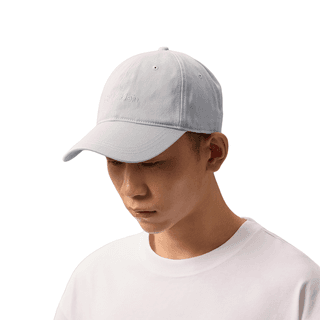 CALVIN KLEIN Cotton Baseball Caps Pearl Gray