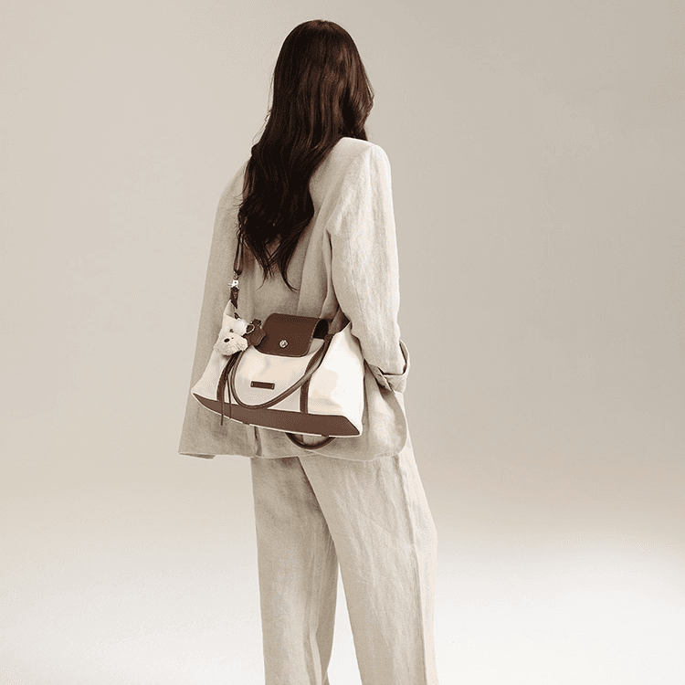 PAYOT Nylon Summer Adventure Shoulder Bag Regular Apricot