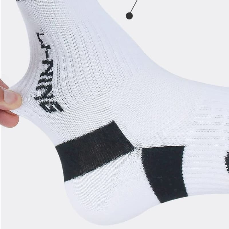Li Ning Crew 3 Pack White Blue/White Black/White