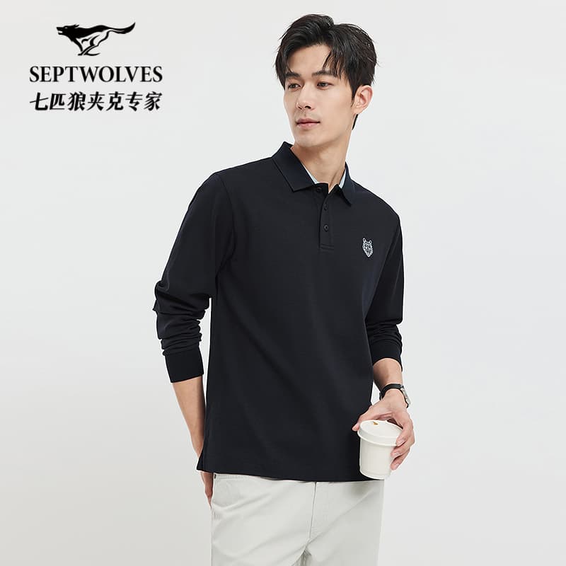 SEPTWOLVES Polo Shirts Lapel Moderate