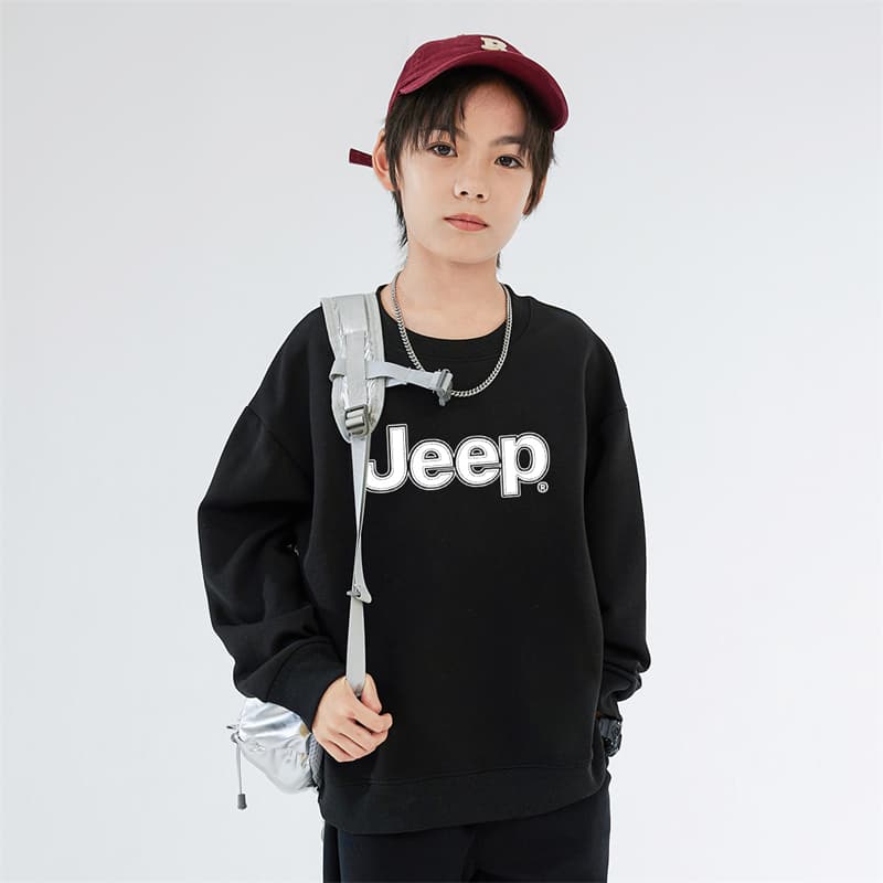 Jeep Grade School Sweatshirts Crew Neck Moderate