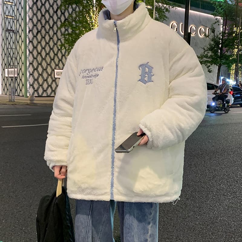 WARRIOR Suits Stand Collar Thickened Fleece Lined