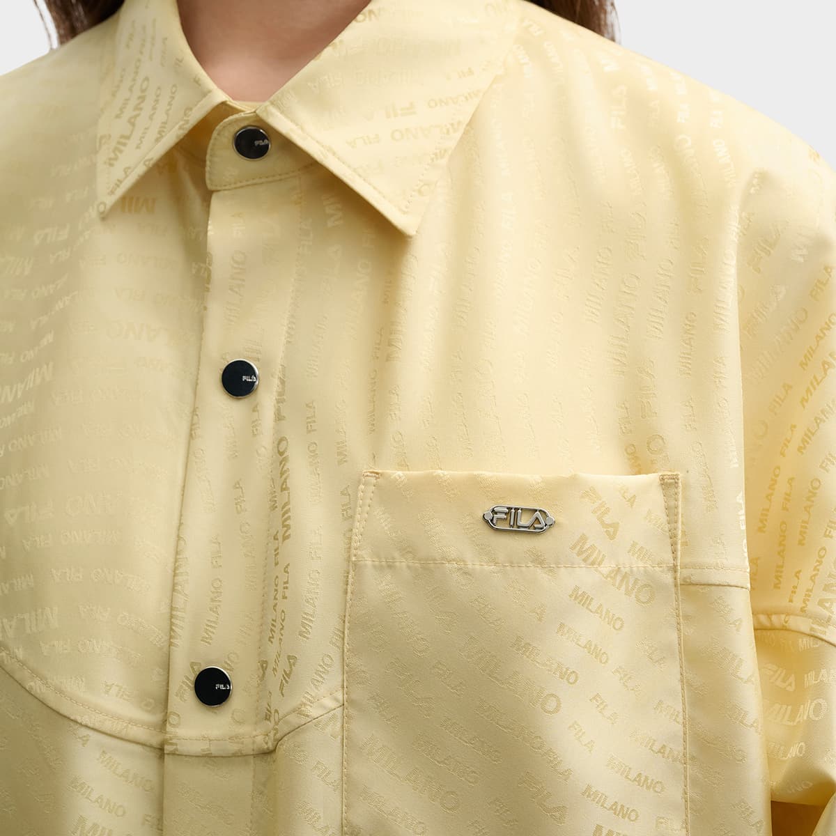 FILA MILANO Shirt Lightly Ripe Wheat Yellow