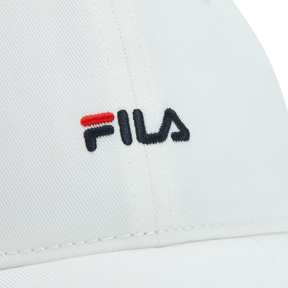 FILA HERITAGE Cotton Baseball Caps Cloud White