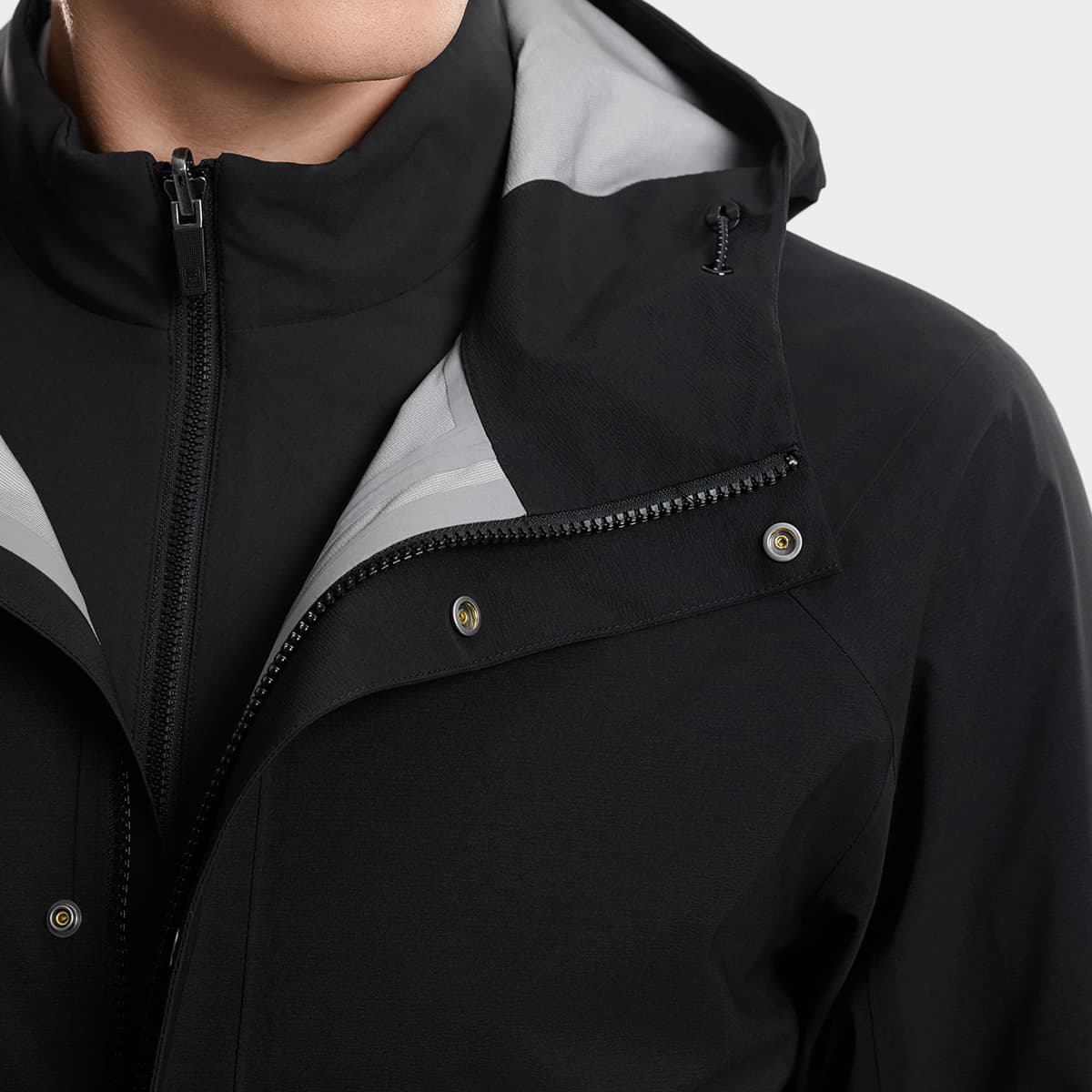 FILA BLUE Puffer Jackets Jet BlackBK Hooded (Nondetachable) Moderate