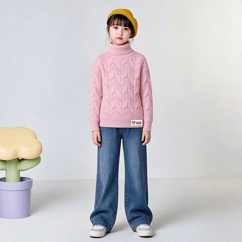 Disney Sweaters Turtleneck Thickened Stretch