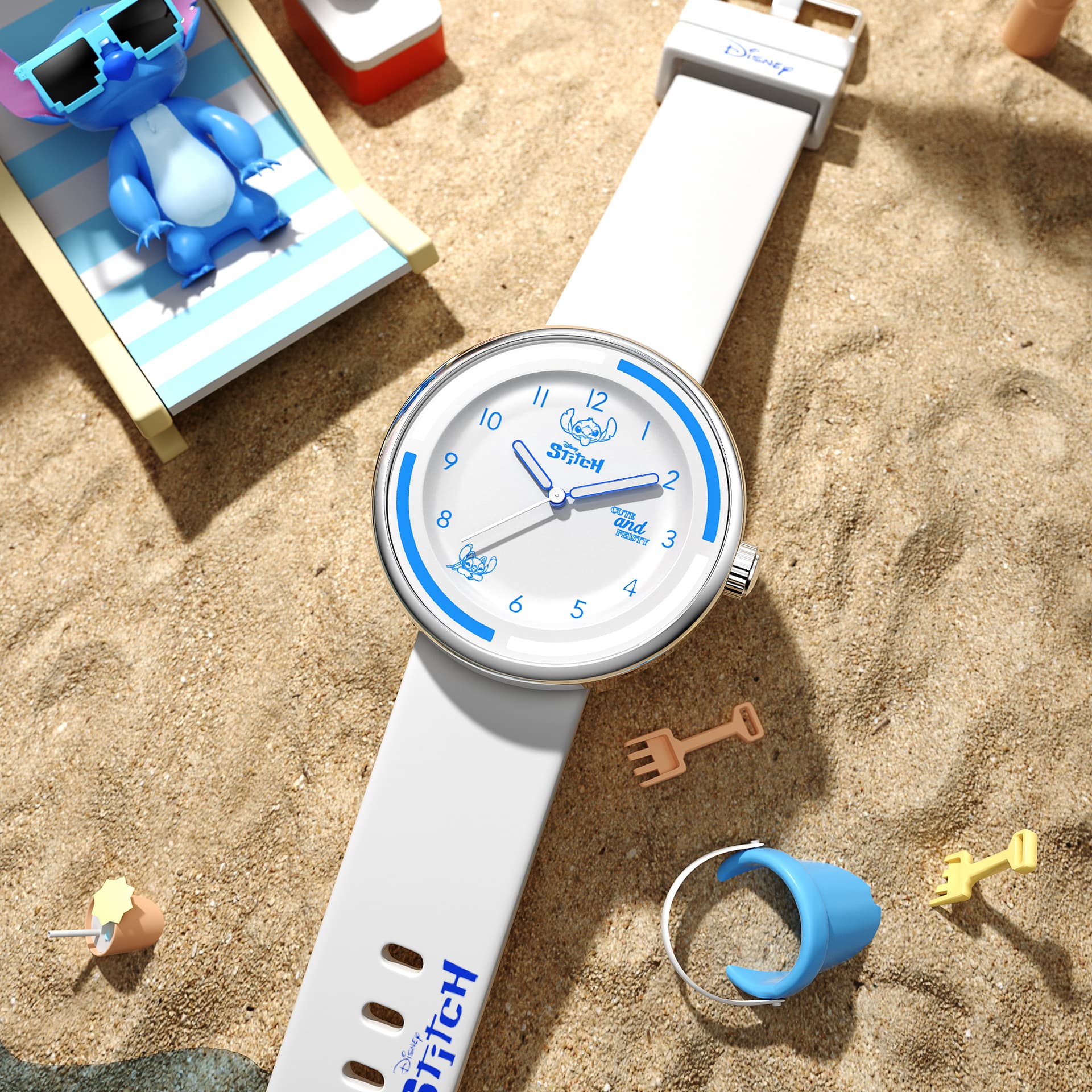 Disney Stitch Quartz Movement Watch White Dial