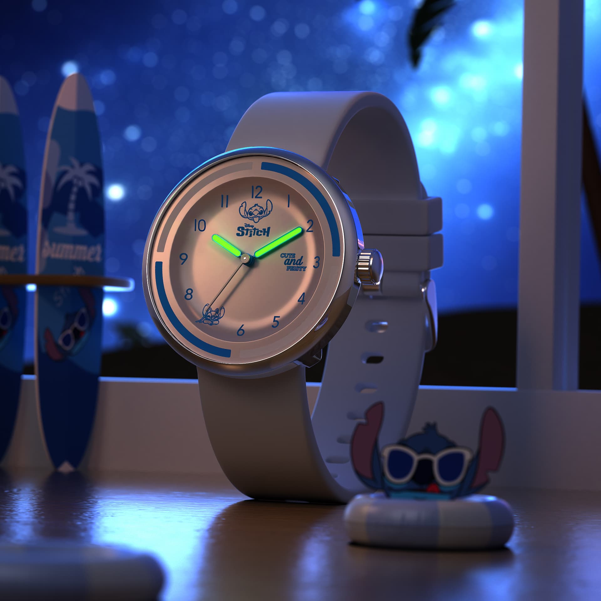 Disney Stitch Quartz Movement Watch White Dial