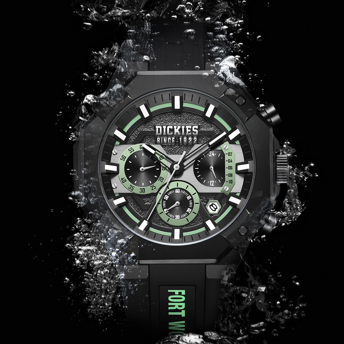 Dickies Galaxy Collection Wrist Quartz Movement Silver Dial