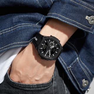 Dickies Galaxy Collection Wrist Electronic Movement Silicone Strap Black Dial