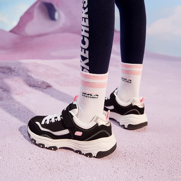 Skechers I Conik Synthetic Lifestyle Black Pink