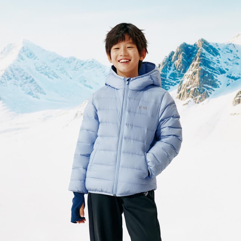 ASICS Down Jackets Hooded (Nondetachable) Moderate Hooded Windproof