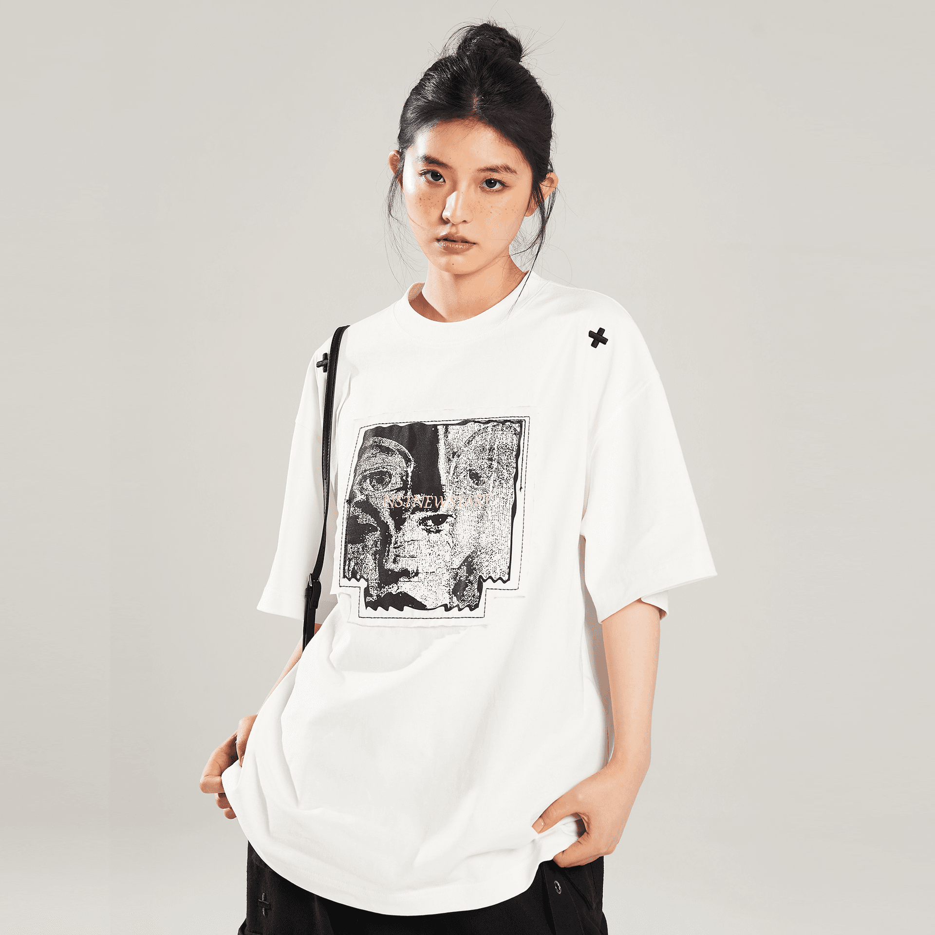 NSTNEW START TShirts White (Comes With Sprouting Tag) Crew Neck Moderate