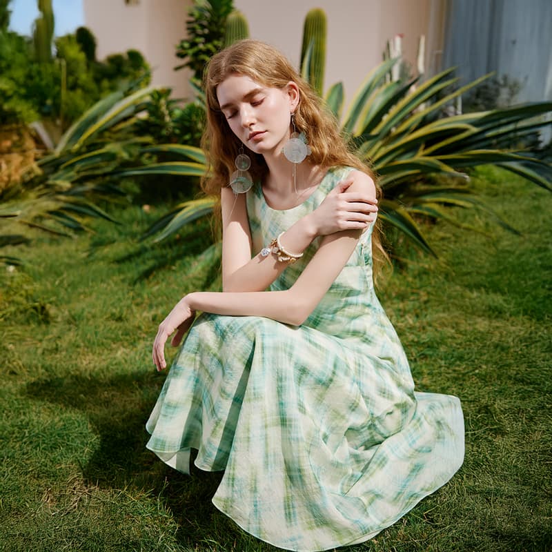 XIANGYING Sleeveless Dress