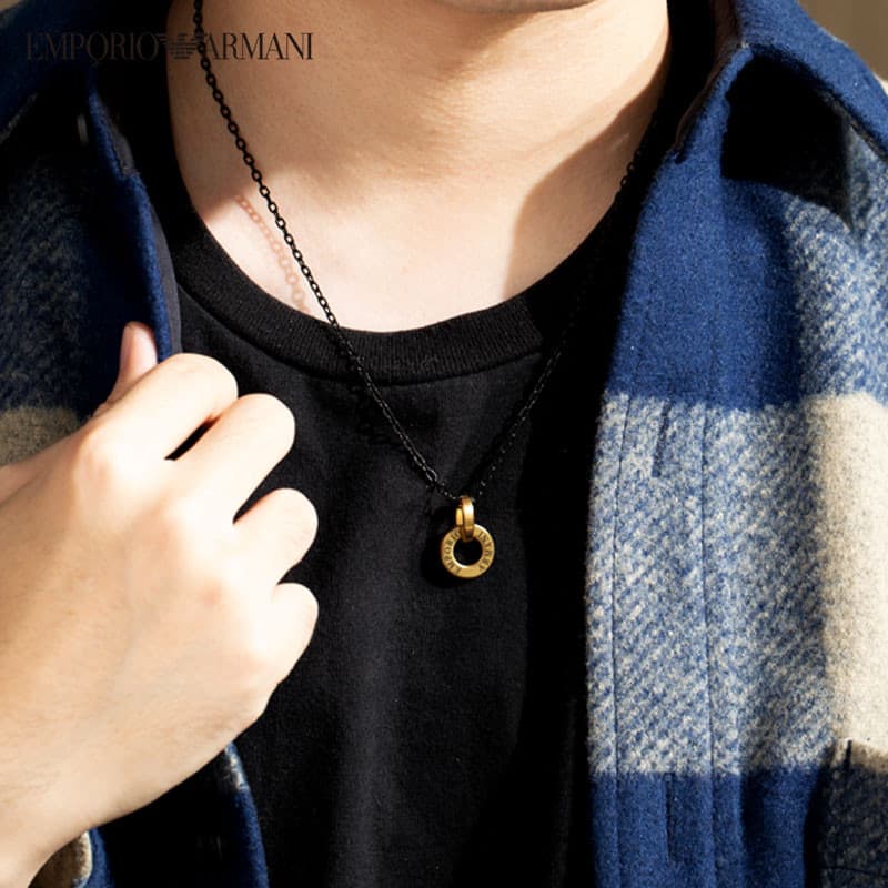EMPORIO ARMANI Titanium Steel Necklaces