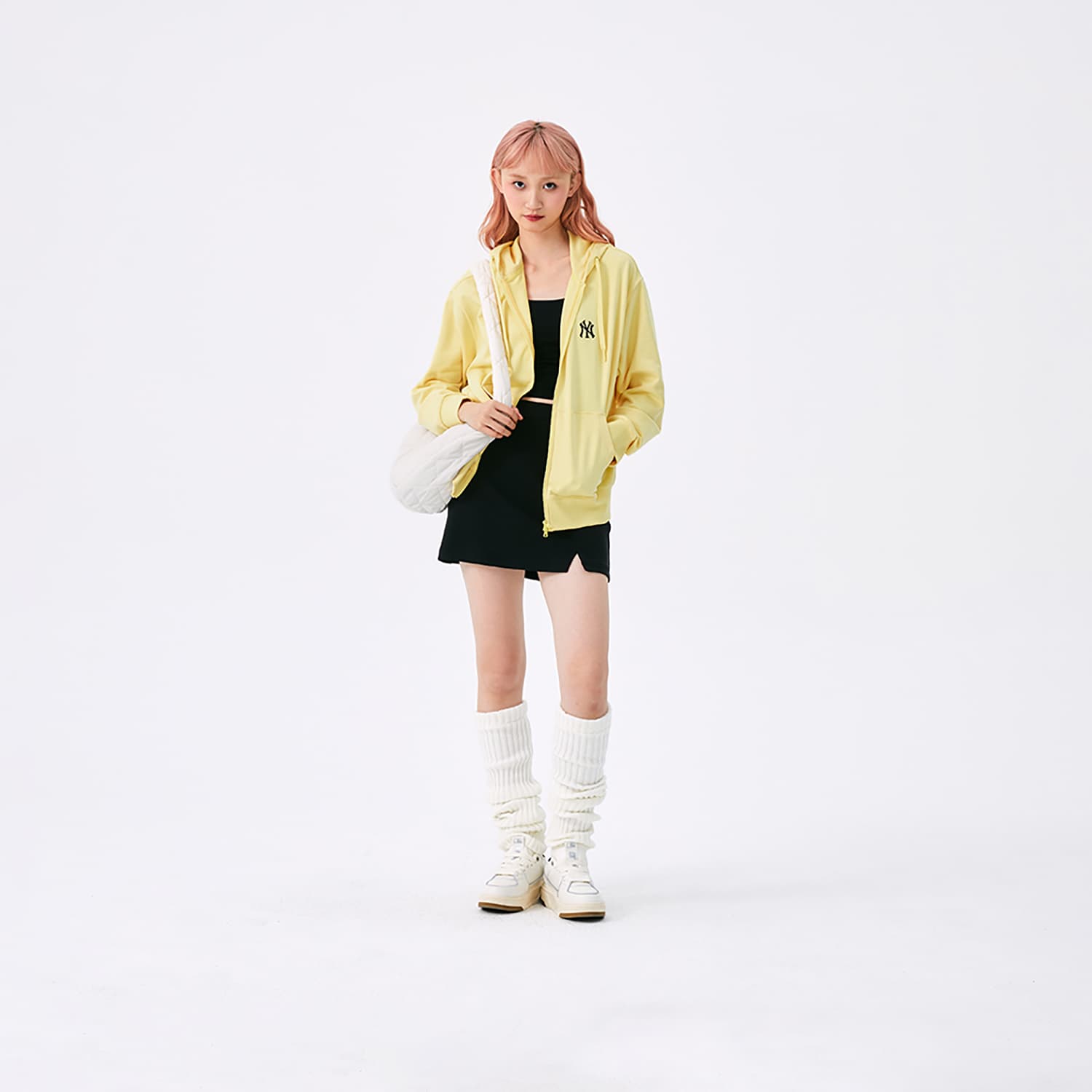 MLB New York Yankees Basic Collection SS25 Sweatshirt Light Yellow