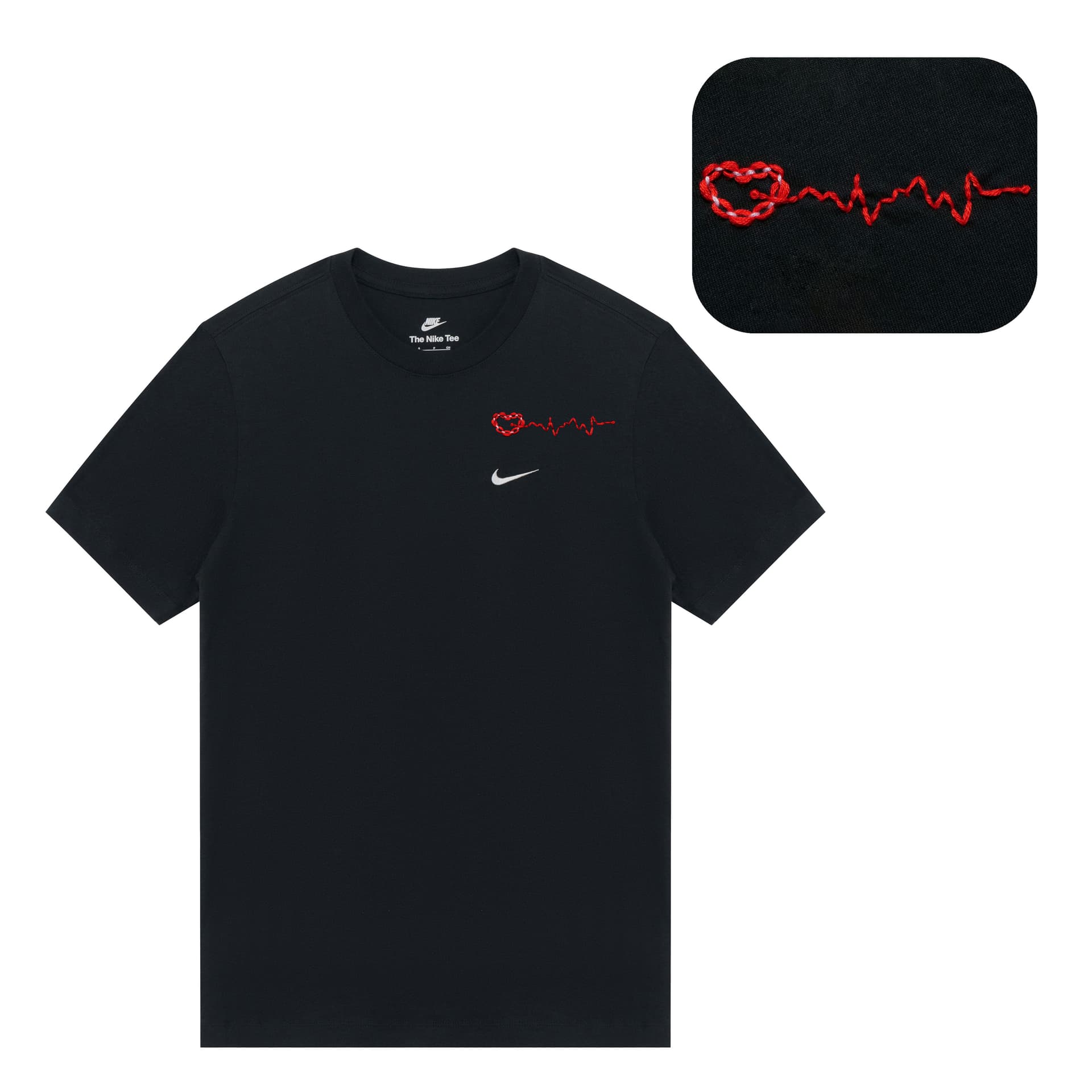 Nike Sportswear TShirts Black Crew Neck Moderate Straight Fit