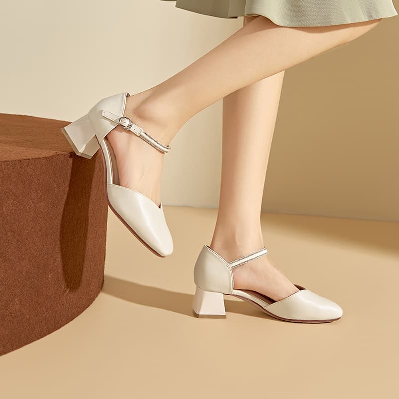 DUSTO Pu Block Heel