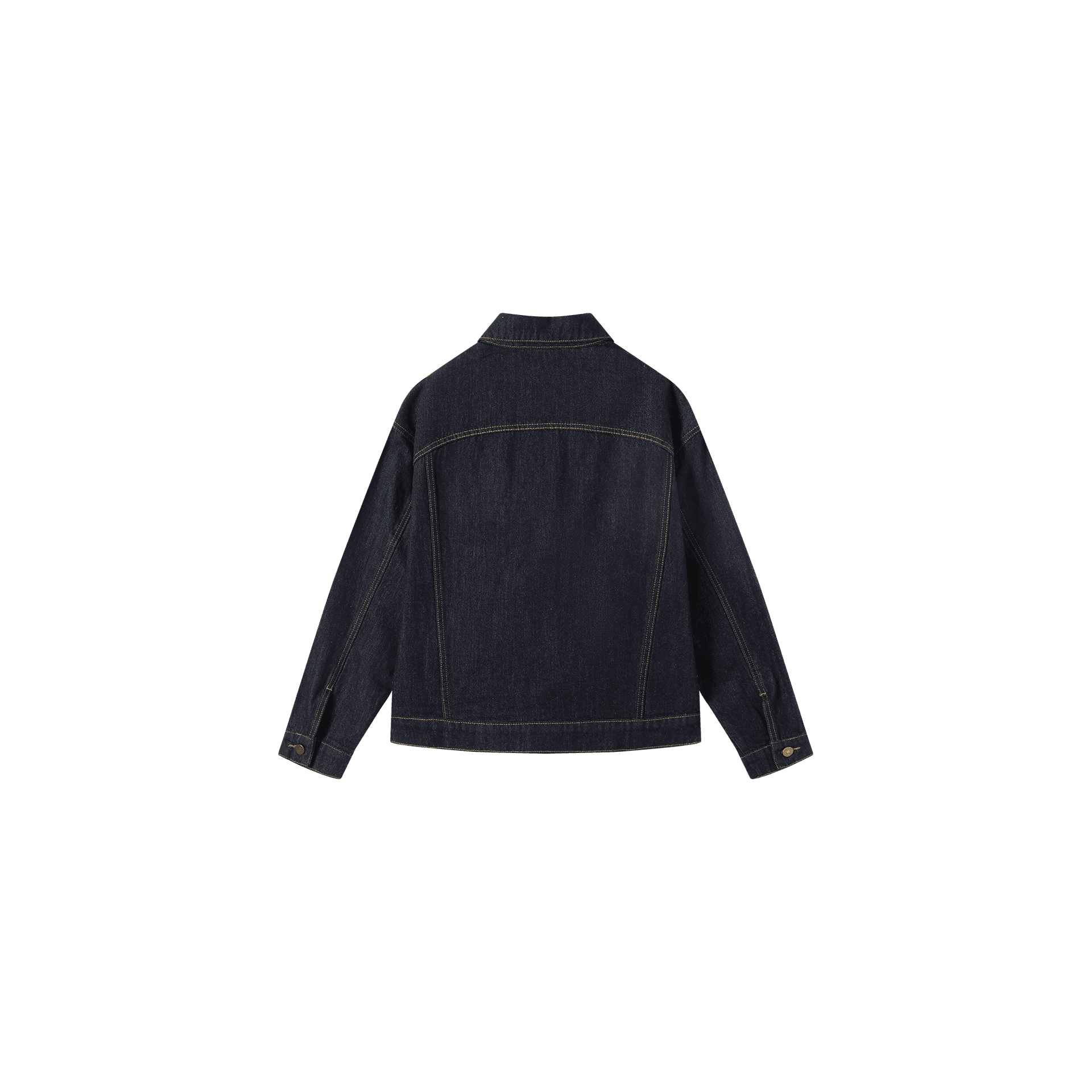 DIALOGUE Denim Jackets Original Denim Blue Lapel Moderate Straight Fit