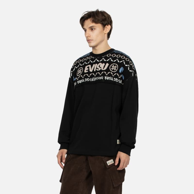 EVISU AW23 Sweatshirt Black