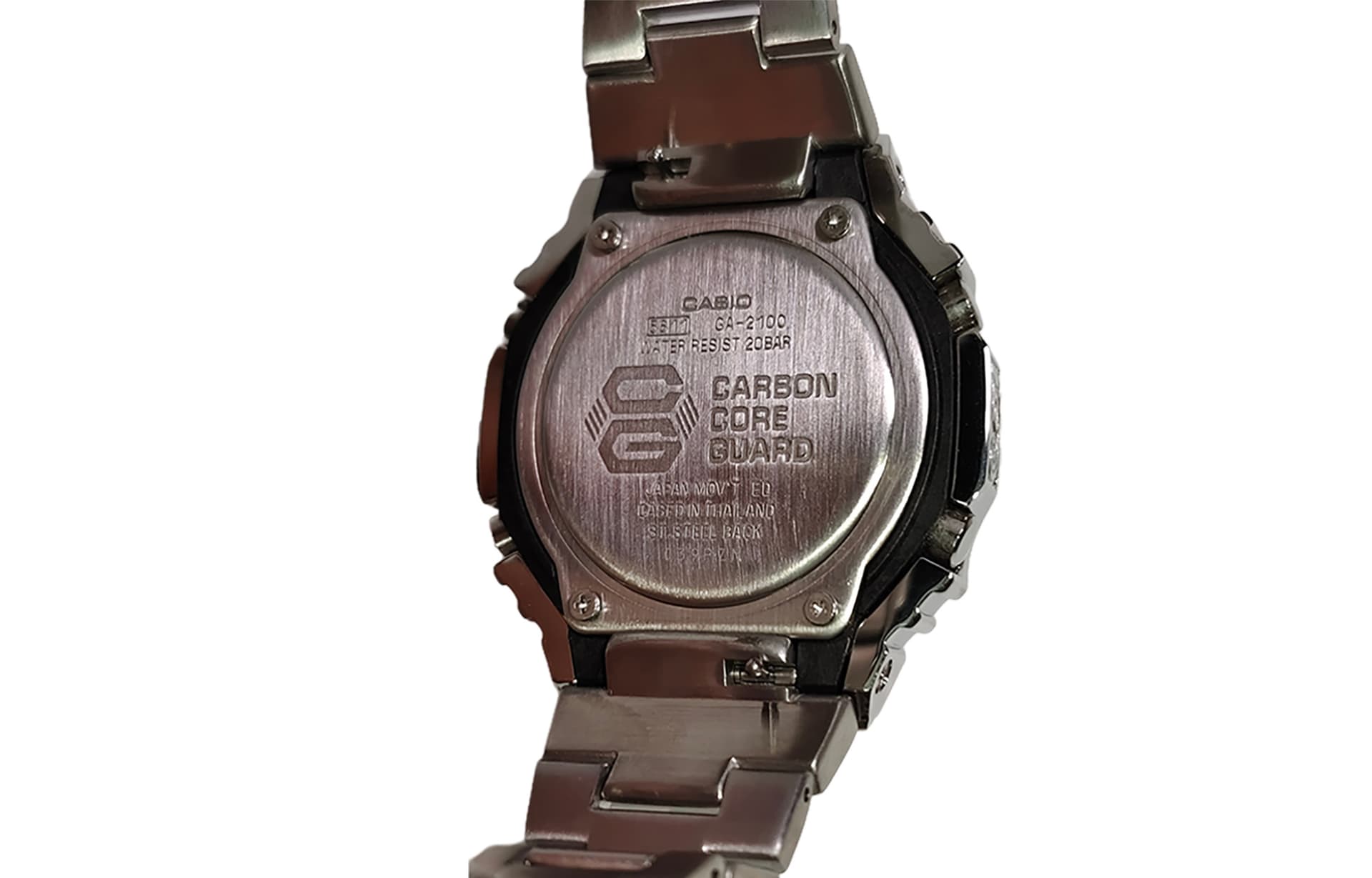 CASIO Custom Collection GA2100 Quartz Movement Stainless Steel Strap Watch