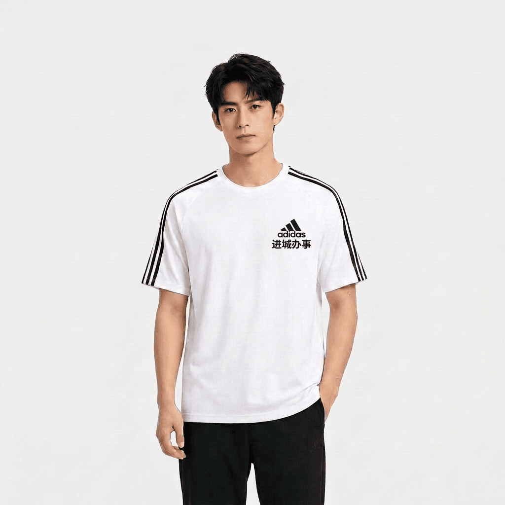 Adidas MUST HAVES TShirts White Crew Neck Moderate