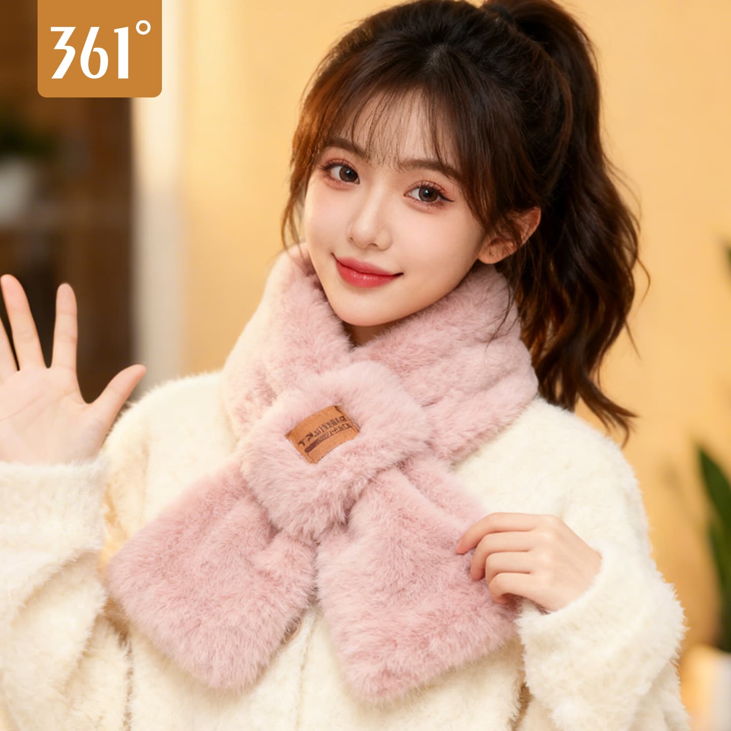 361° Faux Rabbit Fur Knit