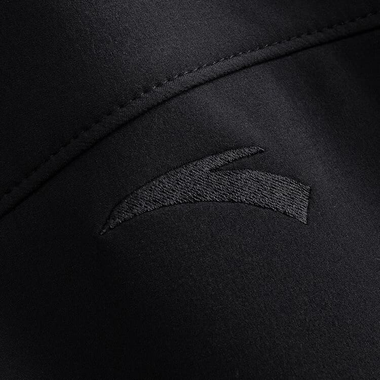 ANTA Jackets Black Hooded (Nondetachable) Thickened