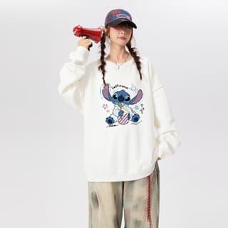 Disney Sweatshirts Crew Neck Moderate Regular
