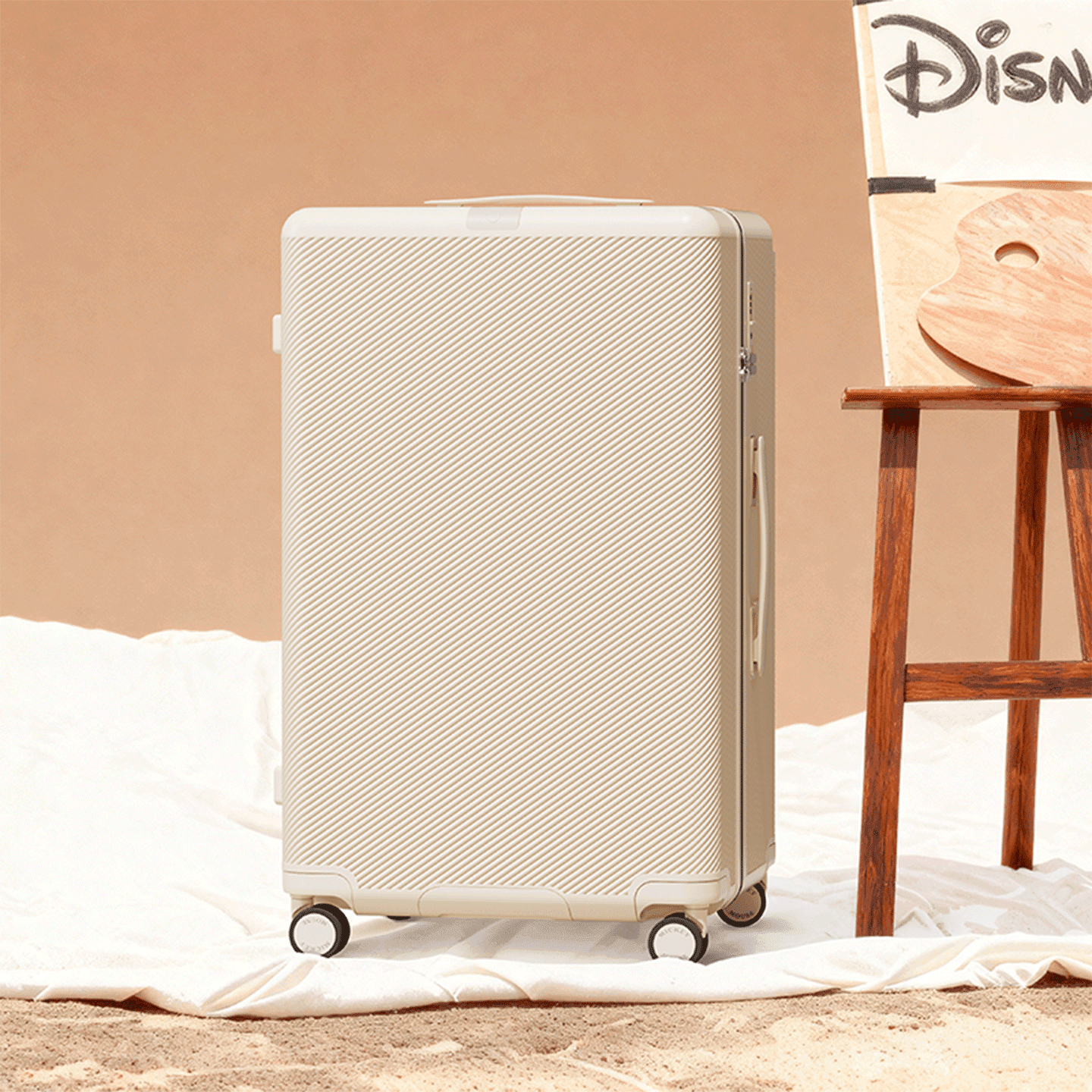 Disney PC Suitcase Luggage Milk Tea Apricot