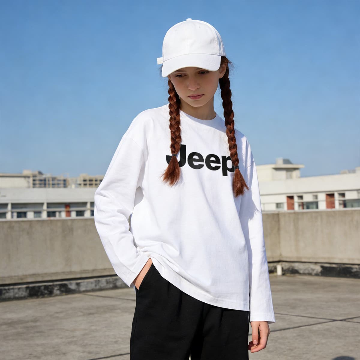 Jeep Grade School TShirts Crew Neck Moderate Stretch