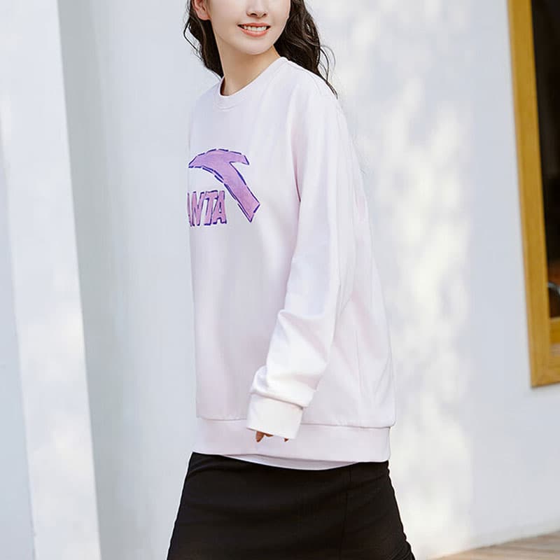 Anta Life Collection Sweatshirt Clear Pink