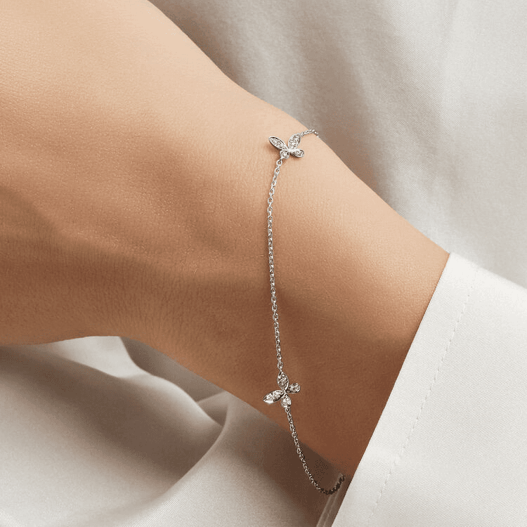 Graff 18K White Gold Bracelets Silver