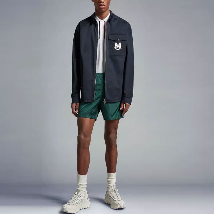 Moncler Logo Swim Swimming Dark Green