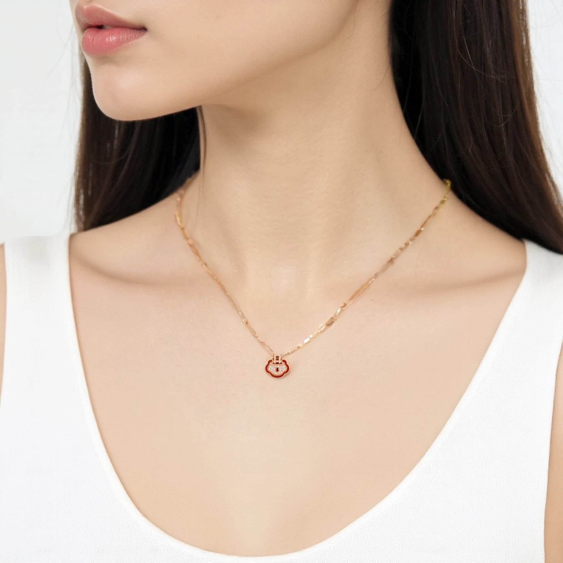 Qeelin 18K Rose Gold Necklaces Rose Gold