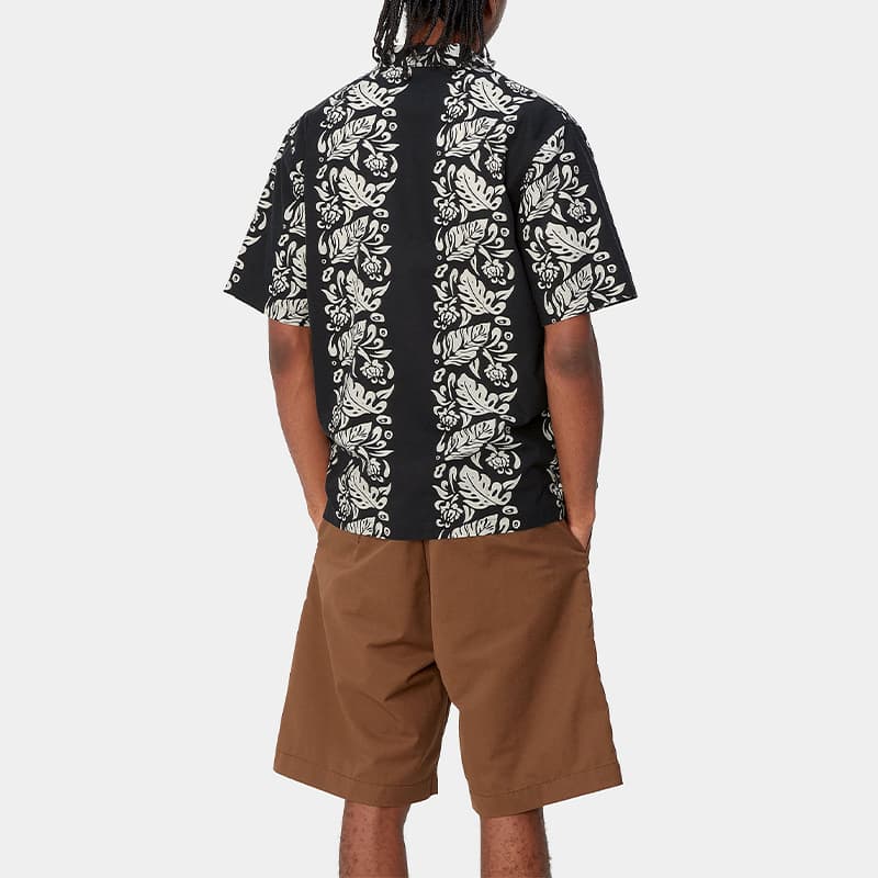 Carhartt WIP SS24 S/S Floral Shirt Black