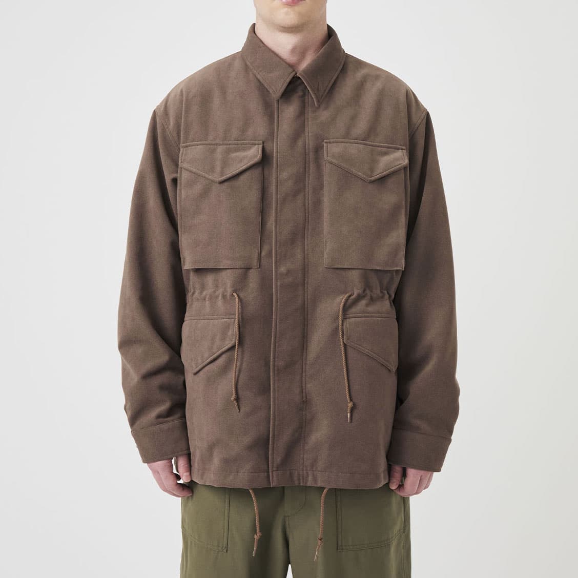 Nanamica Jackets Brown Crew Neck Moderate
