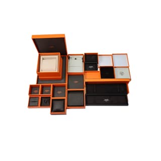 HERMES White Gold Rings Silver