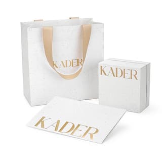 KADER Rings Silver white Gift Box
