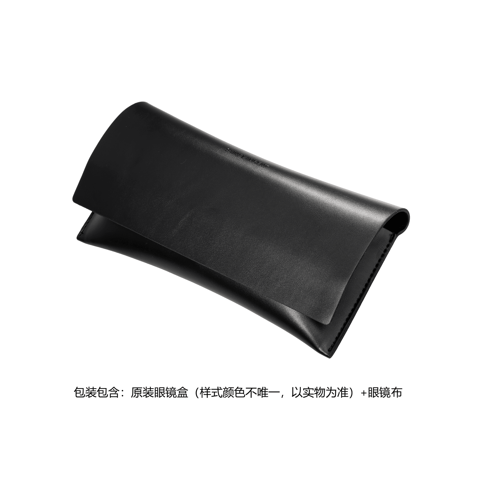 SAINT LAURENT Oval Eyeglass Frames Black