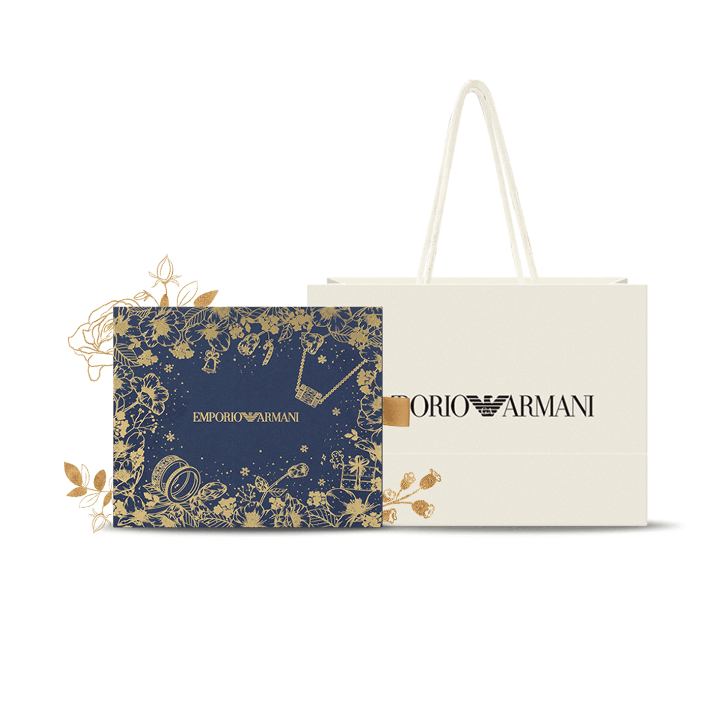 EMPORIO ARMANI Stainless Steel Necklaces Rose Gold