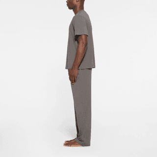 SKIMS JERSEY SLEEP MENS T SHIRT Pajama WASHED GUNMETAL/Washable Bronze